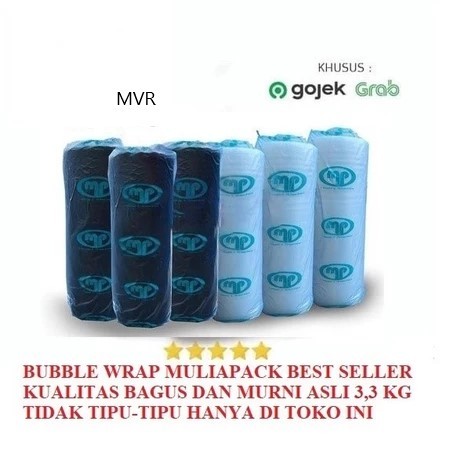 

BUBBLE WRAP MULIAPACK 3,3 KG ASLI UKURAN 125 CM X 50 M TEBAL TERMURAH