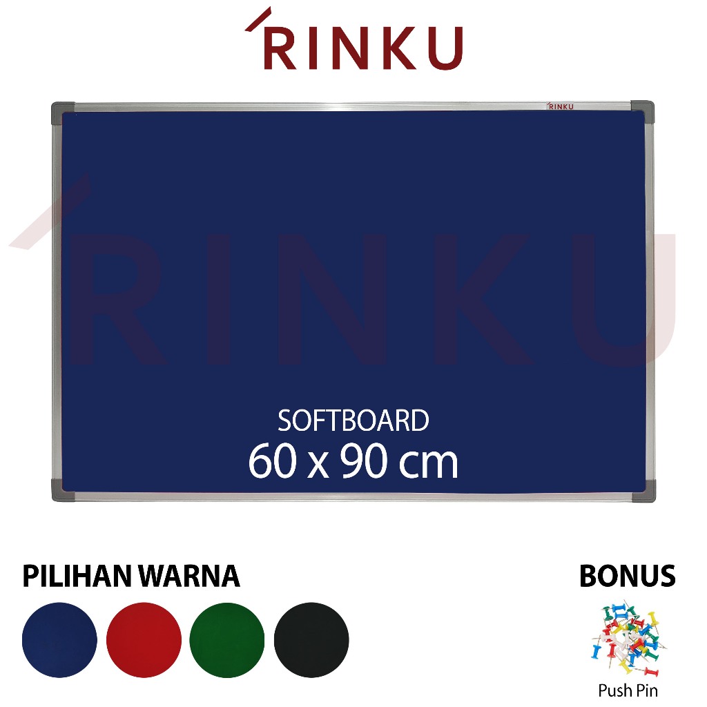 

Softboard Pin Board Cork Board Gantung Bludru Rinku 60x90 cm