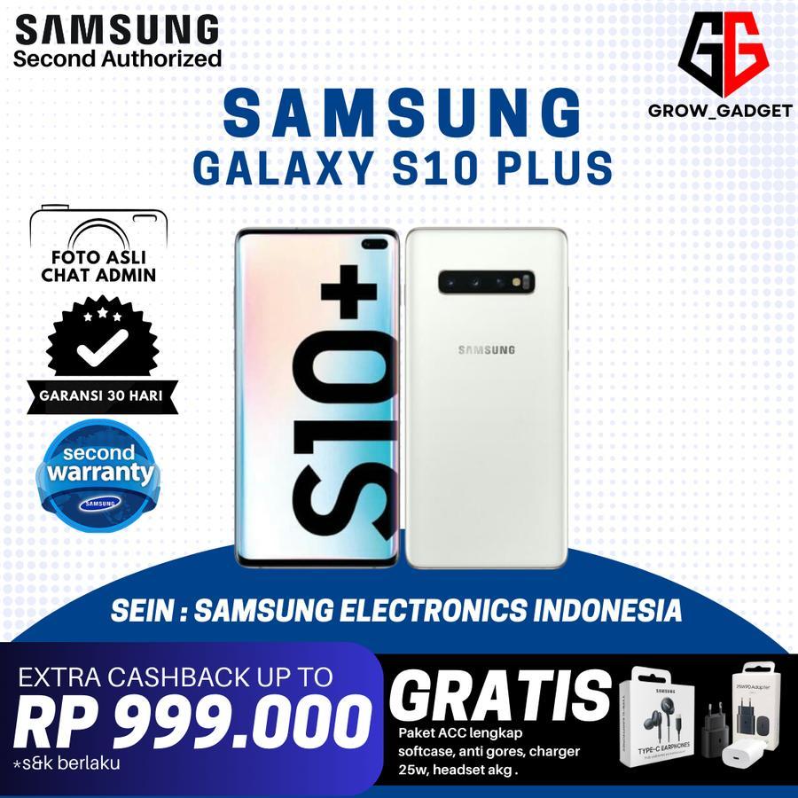 SEIN Samsung Galaxy S10 Plus + 8/128GB 8/512GB Second Fullset Resmi | BARANG RESMI INDO