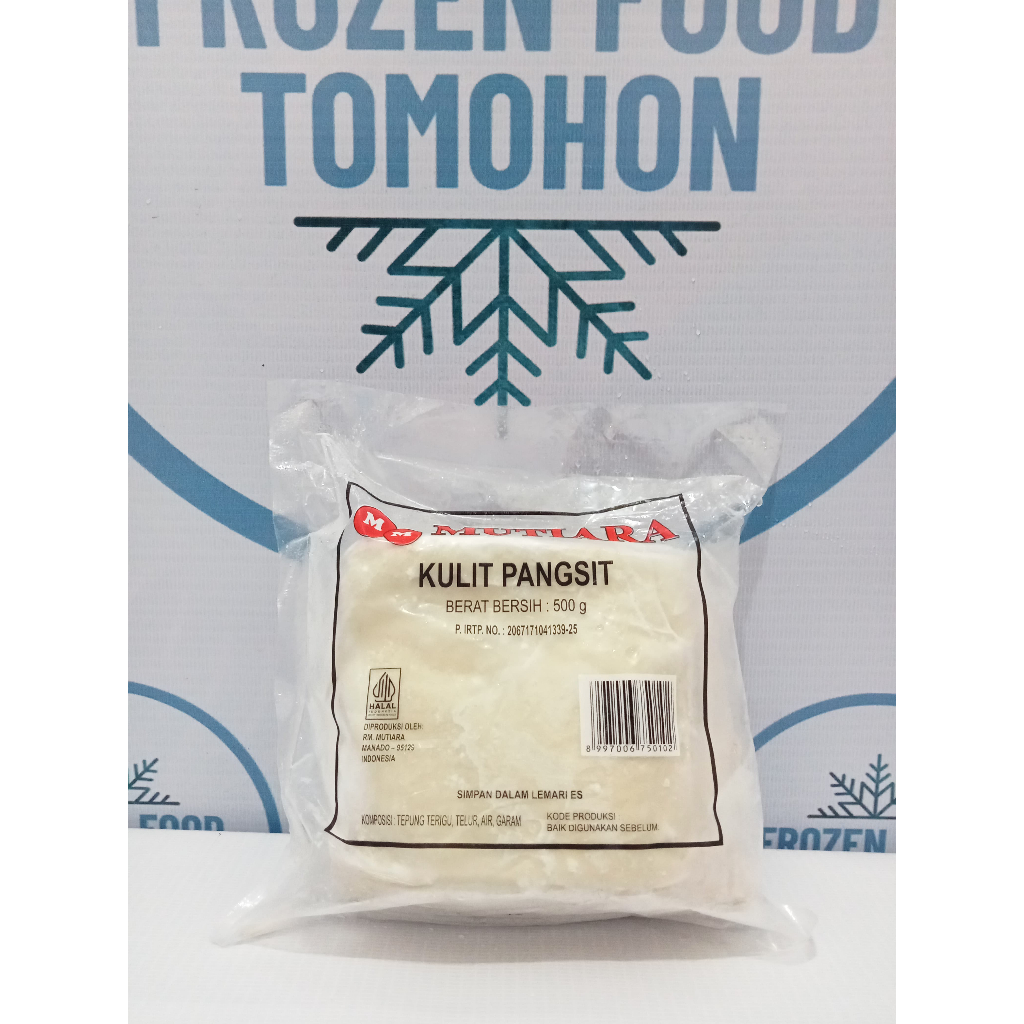 

Mutiara Kulit Pangsit isi 40pcs 500gr - Frozen Food Tomohon