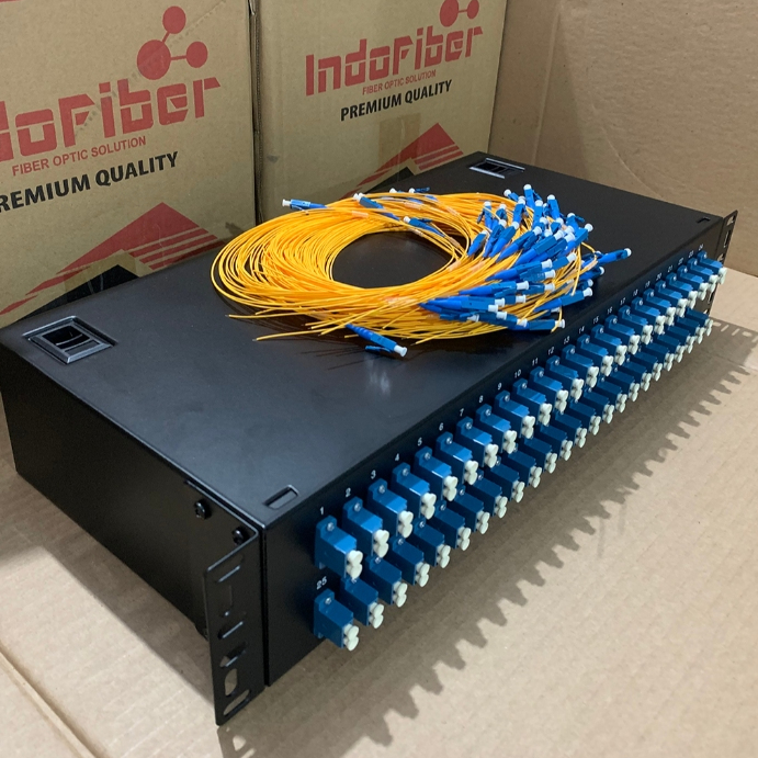 OTB 96 core LC Singlemode lengkap pigtail / OTB 96 port LC SM / OTB Fiber Optic
