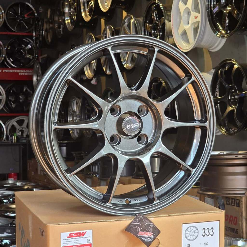 Velg SSW S333 - Wedssport TC105N Made in Thailand 🇹🇭 Ring 16 Lebar 7 ET 35 PCD 4x100 Velg R16 | Velg