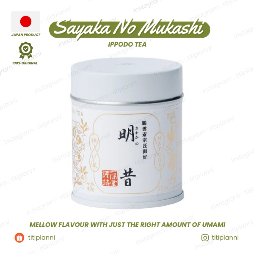 

[PRE ORDER] 100% Original Ceremonial Matcha Ippodo Tea Sayaka no Mukashi