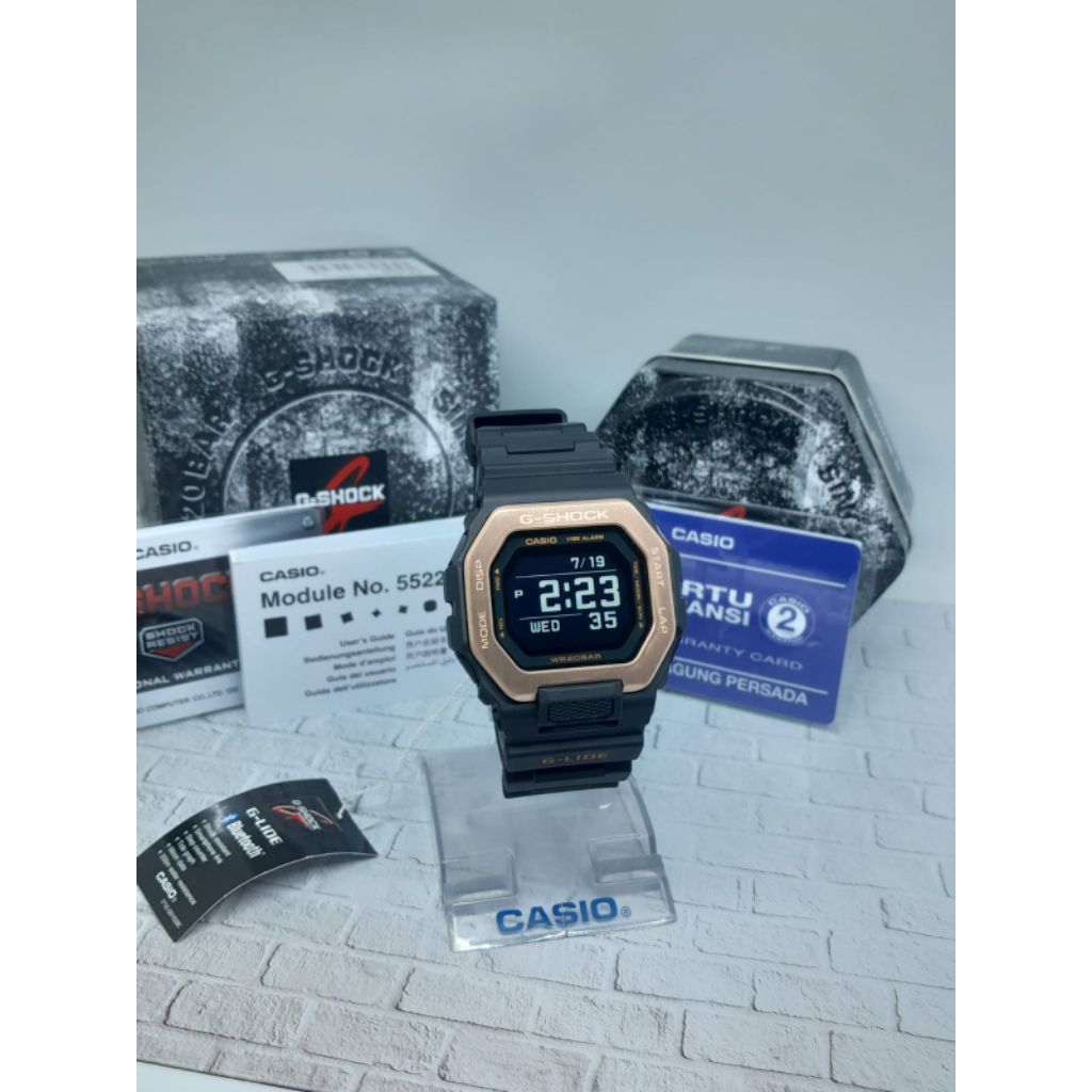 Jam tangan digital pria /G-SHOCK GBX-100NS 4DR  pria/kotak/anti air/sport/tali rubber /garansi resmi