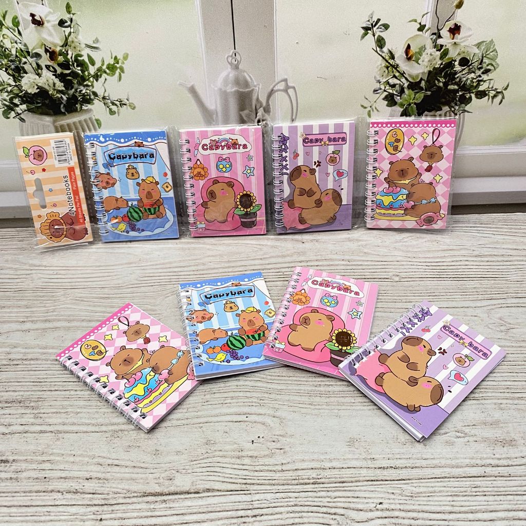 

BUKU BINDER SPIRAL A7 CAPYBARA 1 RENCENG ISI 4 PCS BK-1950 Buku Tulis Favorit Anak Kekinian Alat Tulis Sekolah Termurah Bisa cod