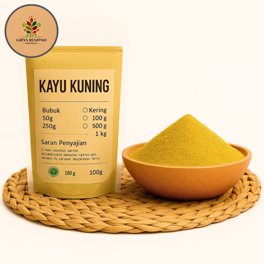 

KAYU AKAR KUNING BUBUK 100 GRAM Kayu Sariawan Rempah Herbal Tradisional Simplisia Alami untuk Kesehatan Ramuan Jamu dan Antioksidan Coscinium fenestratum