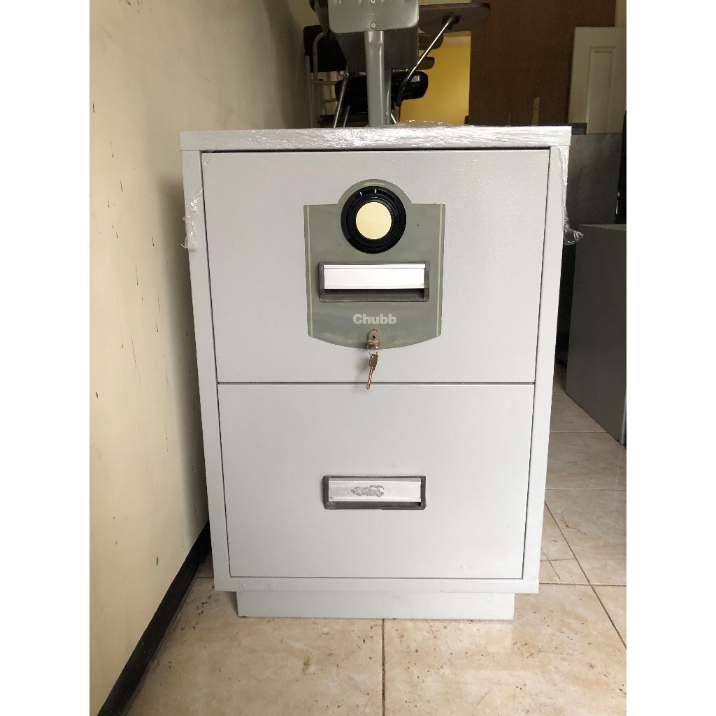 Brankas rpf chubb 2 laci tahan api normal siap pakai