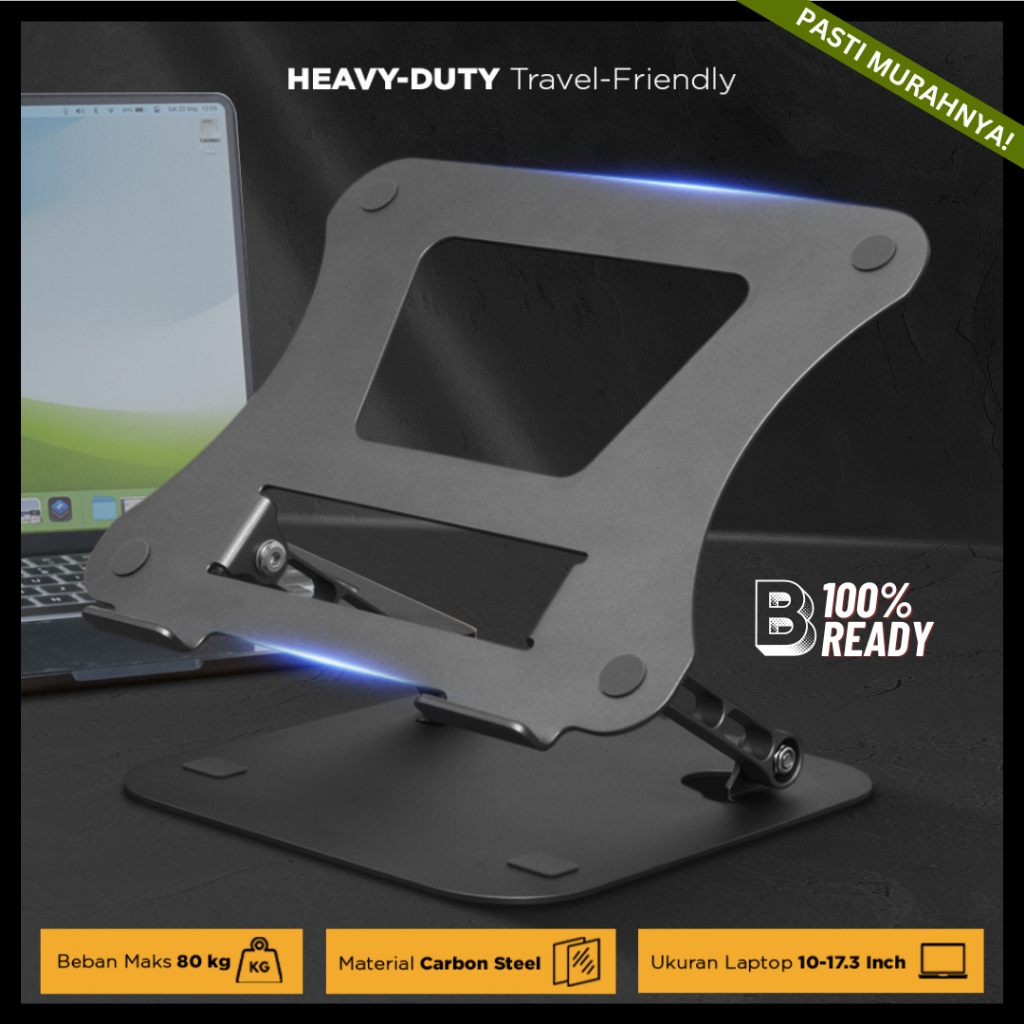 Stand Laptop / Holder Laptop / Dudukan Laptop Portable / Stand Penyangga Laptop