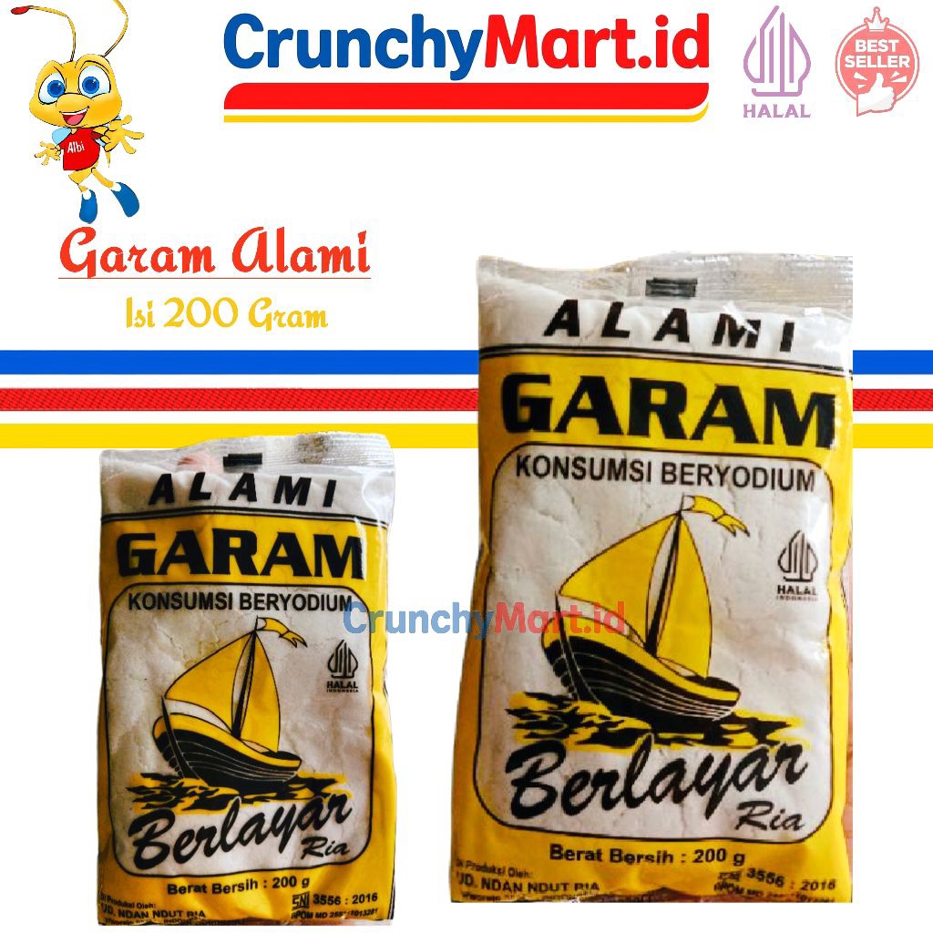 

Garam 200gr Alami Cap Kapal - Konsumsi Beryodium | Penyedap Rasa | Bumbu Dapur