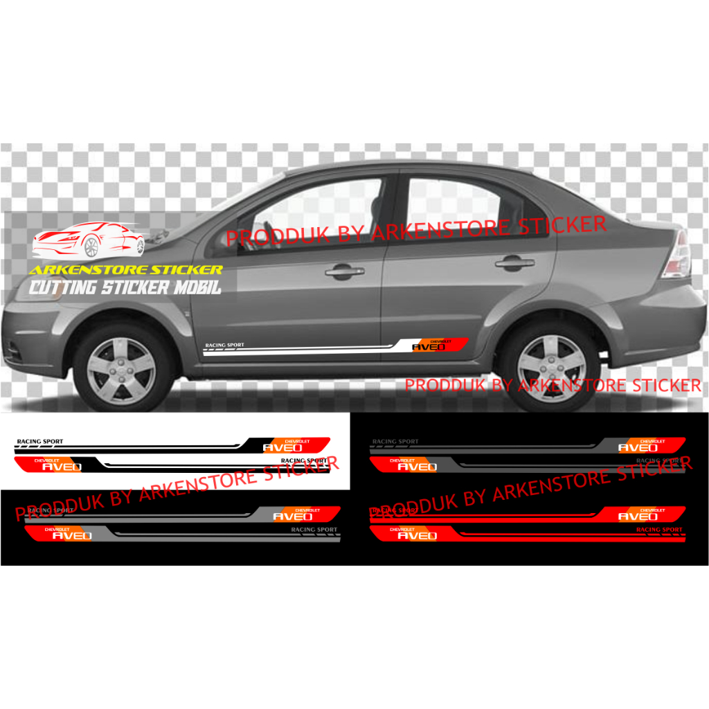 Stiker mobil chevrolet aveo cutting stiker sticker mobil aveo stiker terbaru