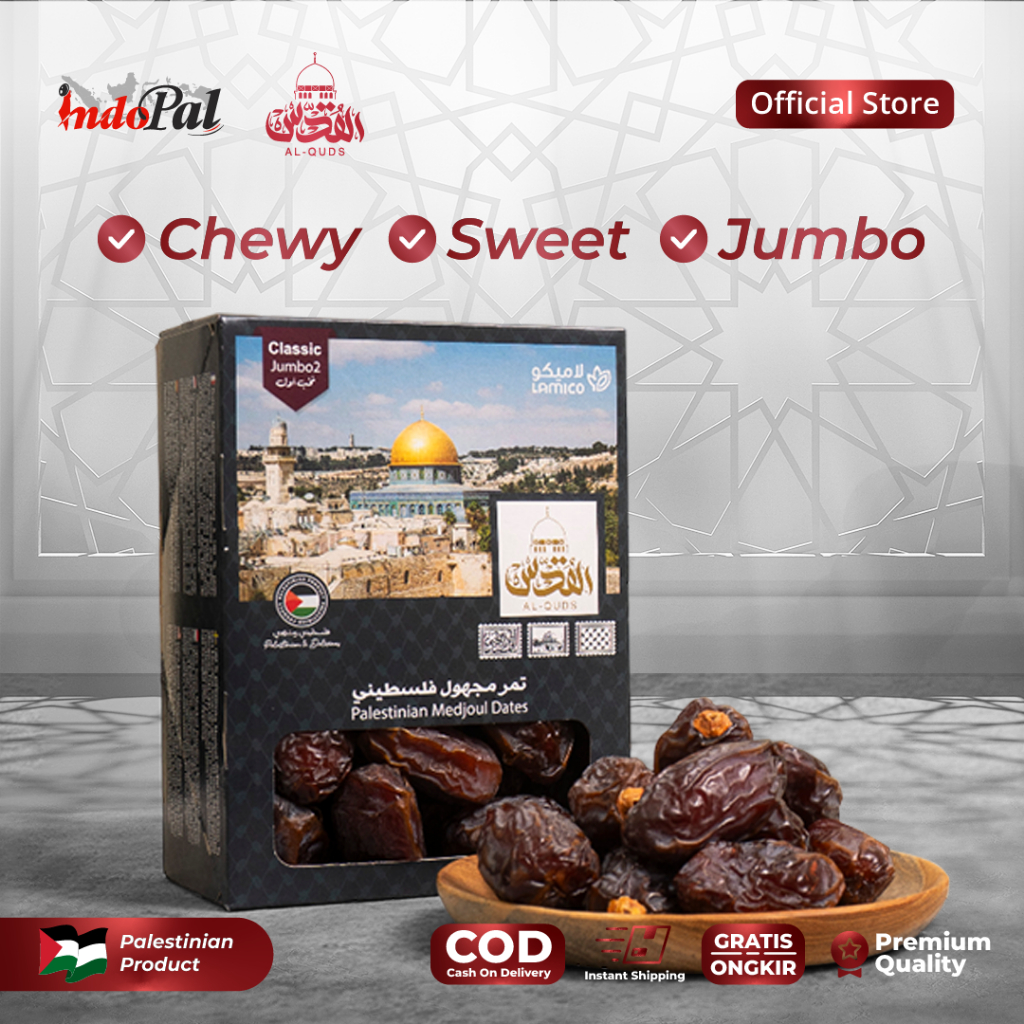 

Kurma Medjool Al Quds Palestina 1kg Classic Premium Jumbo Terbaru