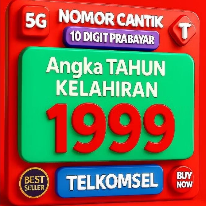 Nomor Cantik Telkomsel 10 Digit Prabayar Seri Tahun 1999