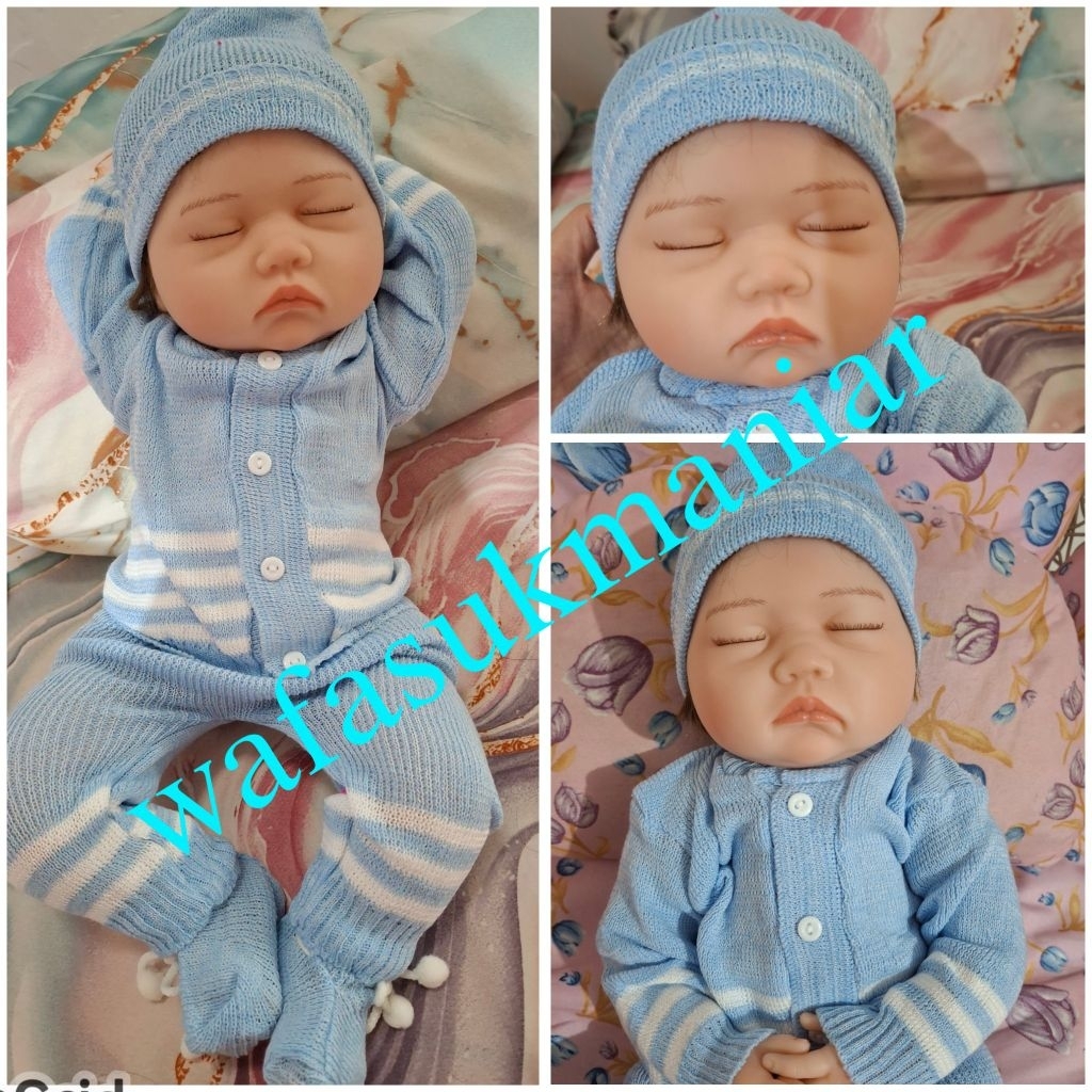 Boneka bentuk bayi silikon baby reborn doll