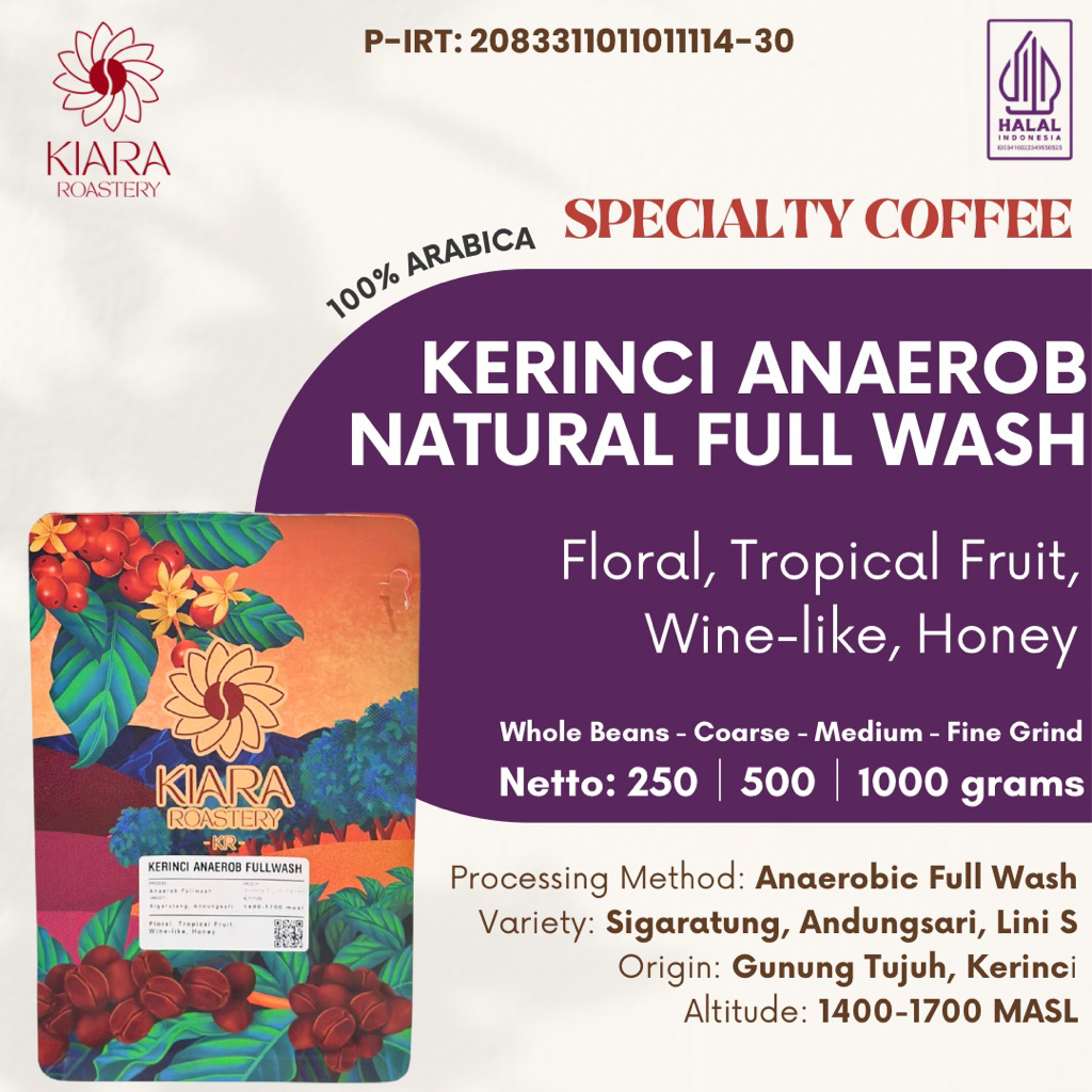 

Kerinci Anaerob Full Wash Pouch | Kiara Roastery