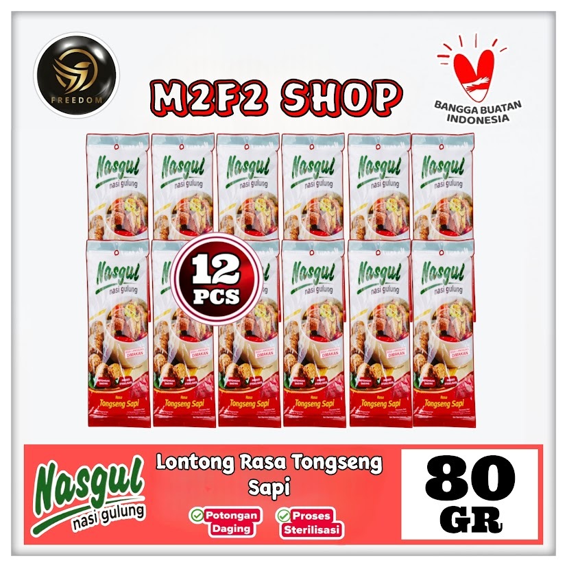 

Nasgul Nasi Gulung Rasa Tongseng Sapi | Lontong - 80 gr (Kemasan 12 Pcs)