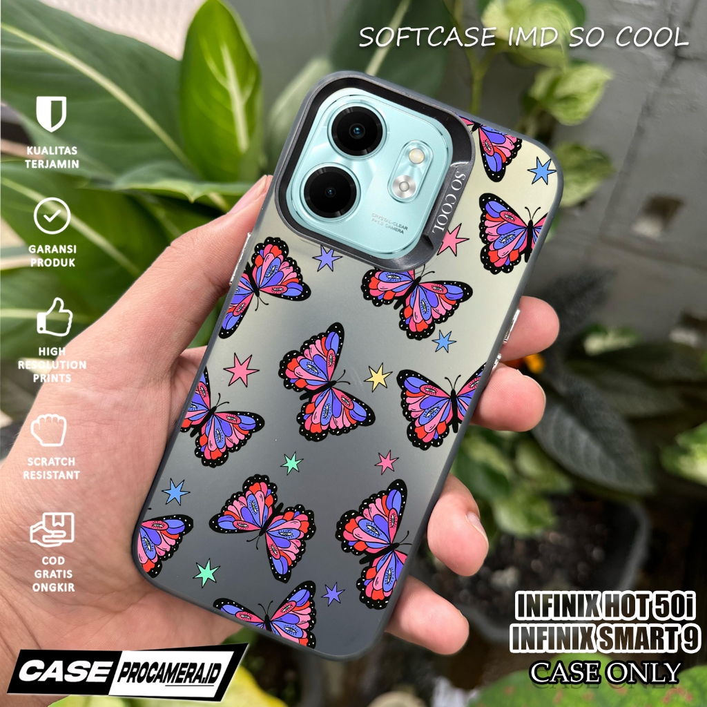 Case IMD For INFINIX SMART 9 / HOT 50i - casing For Case IMD INFINIX SMART 9 / HOT 50i - ( BTRFLY )C