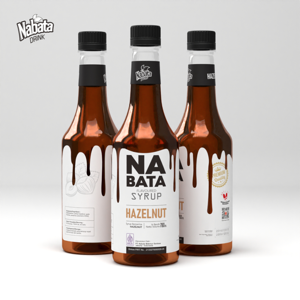 

Sirup Premium Hazelnut 760 Ml Nabata Drink - Sirup Rasa Hazelnut Ala Cafe
