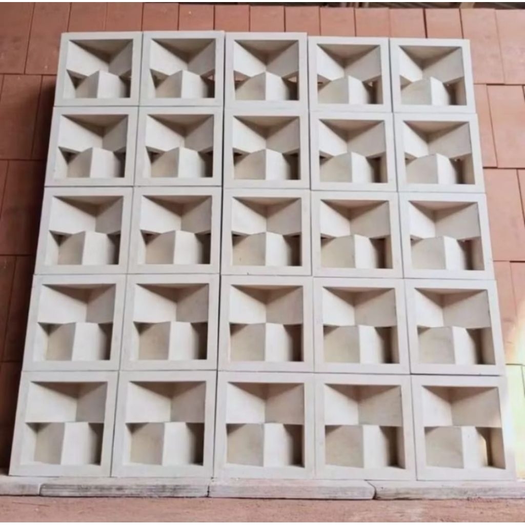 Pagar rumah Roster beton minimalis loster beton 2sisi