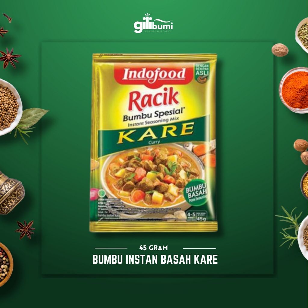 

Bumbu Racik Spesial Kare Indofood 45gr (sachet)