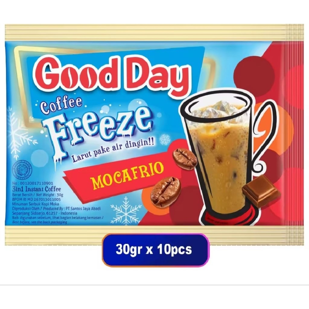 

Good Day freeze mocafrio isi 10 sachet x 30g