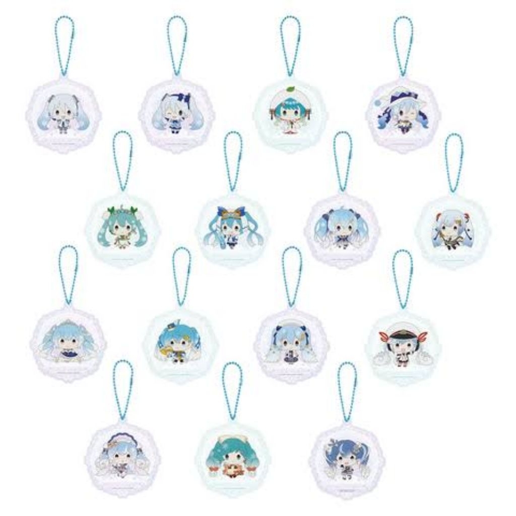 Ichiban Kuji Acrylic Charm Vocaloid Hatsune Miku Snow Miku 2011 2017 2020 2021
