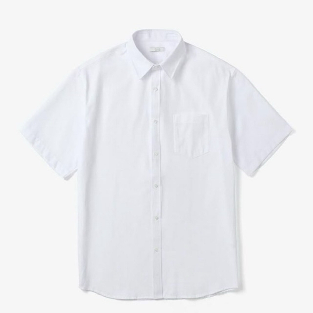 (ORIGINAL SECOND) UNIQLO / kemeja putih pria lengan pendek sz m slim fit