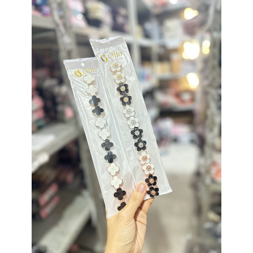 BROS DAGU OLIO PAPAN PANJANG ISI 12 PCS WARNA HITAM & PUTIH AKSESORIS J9739