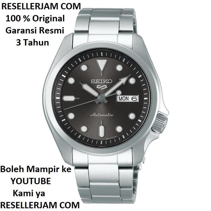 Jam Tangan Seiko 5 Sports SRPE51K1 SRPE51 Automatic Grey Dial Original & Garansi Resmi