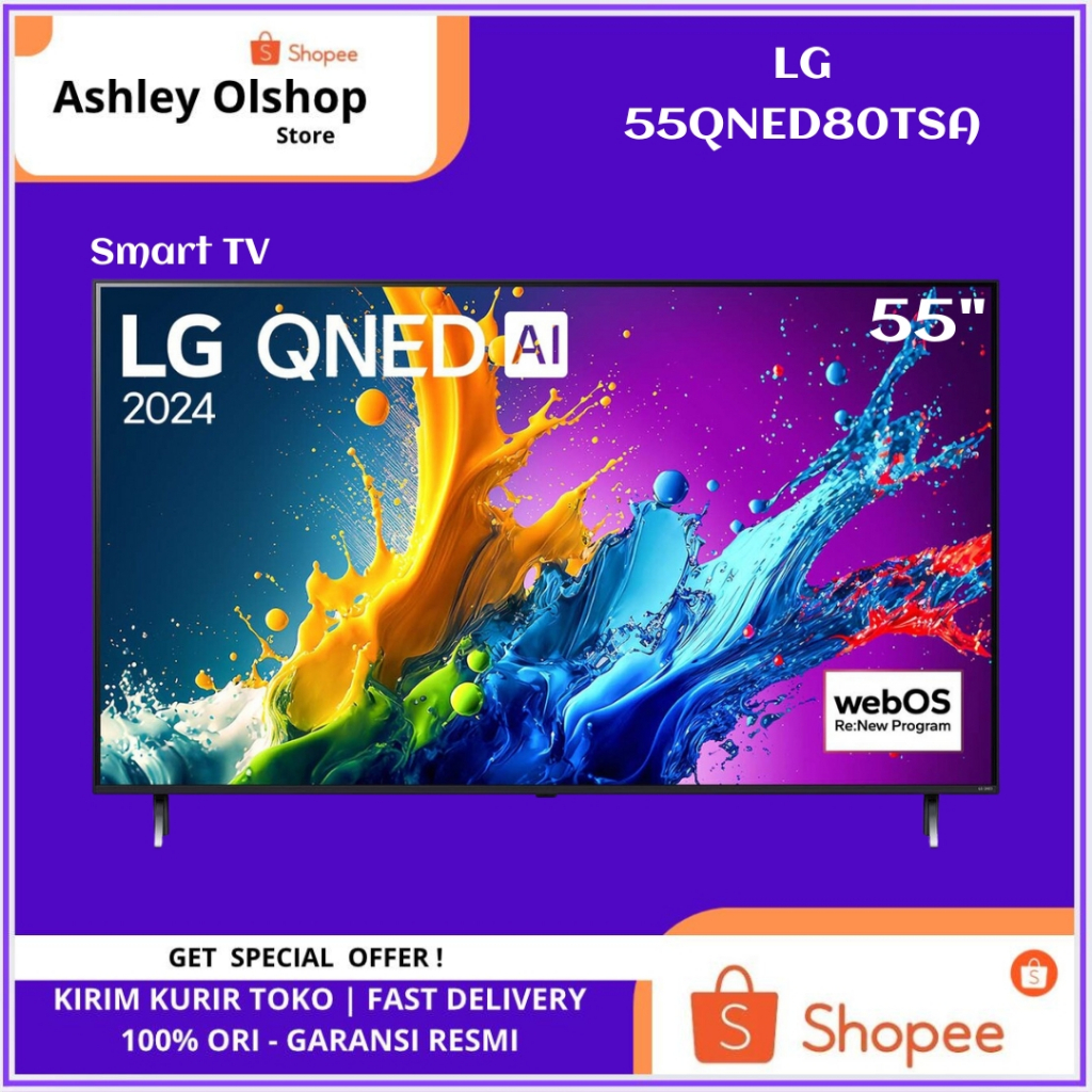 TV QNED 55 UHD 4K Smart TV LG 55QNED80TSA 55QNED80 LG 55QNED Mini LED LG