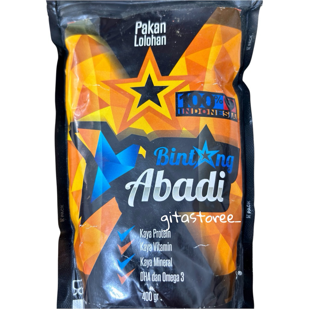 BINTANG ABADI 400GR PAKAN LOLOHAN FALK PARKIT MURAI ANIS CUCAK TRUCUK KICAU
