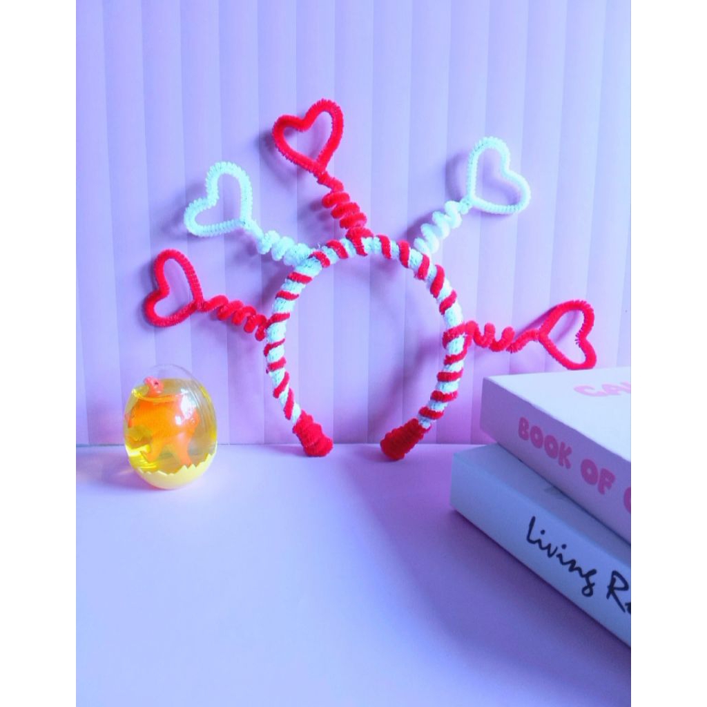 Bando Merah Putih Love / Bando 17 Agustus / Aksesoris bando 17 Agustus