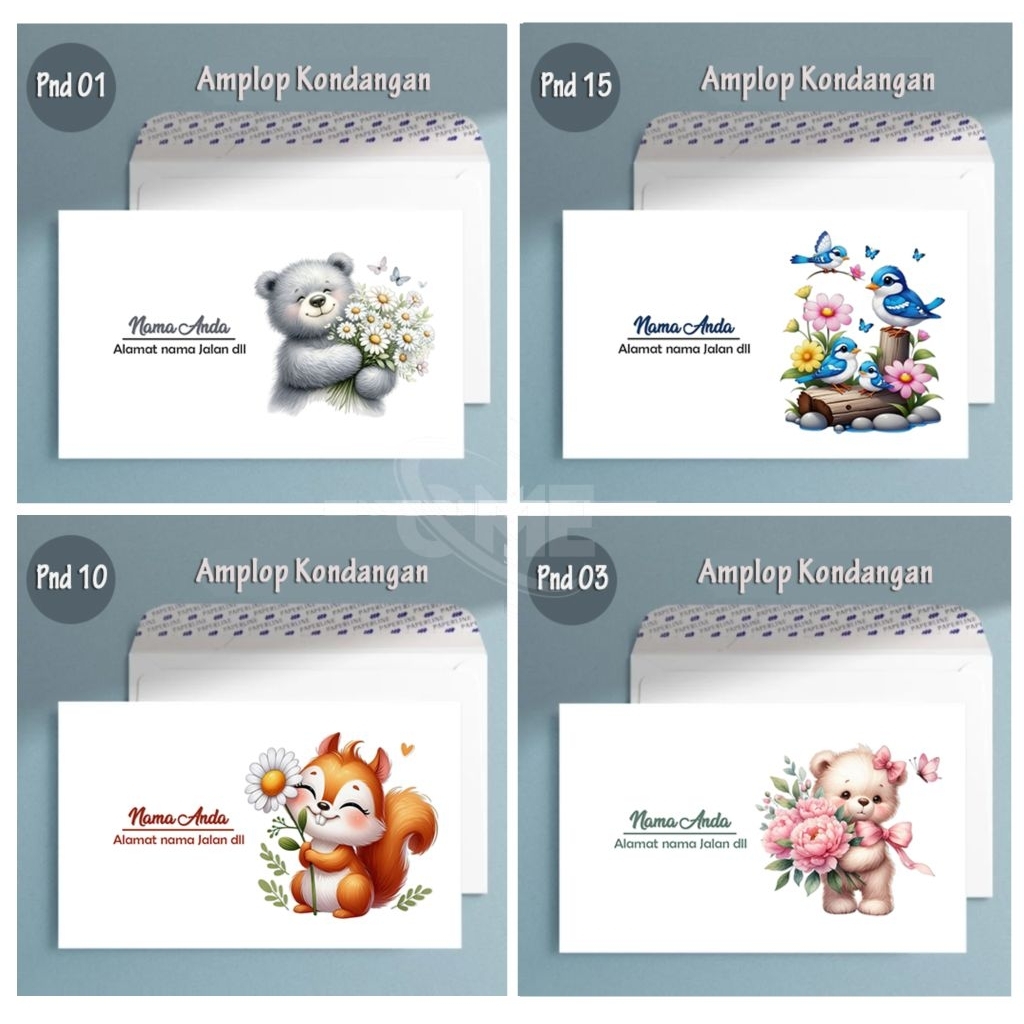

50pcs Amplop Custom Kondangan /Sumbangan /Cetak Nama /Amplop Lebaran Idul Fitri /Angpau Karakter