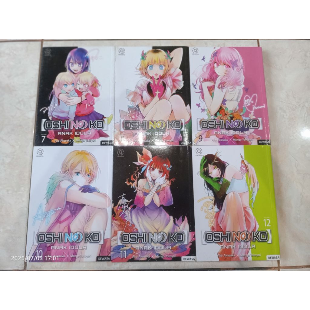 Komik OSHI NO KO (ORIGINAL) volume 2,5 & 6-12 (second mulus)
