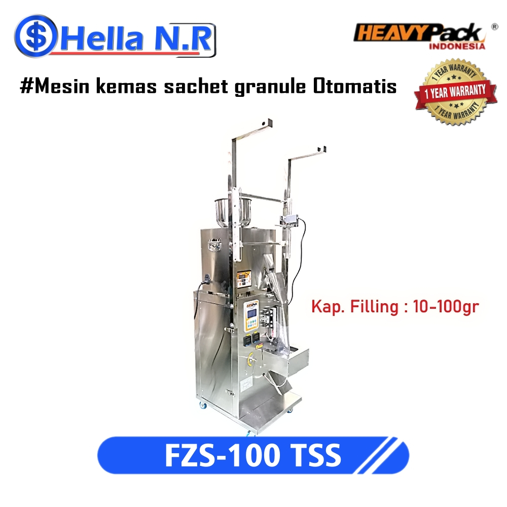 Mesin packaging sachet granule Powder 100gr FZS-100TSS Heavypack