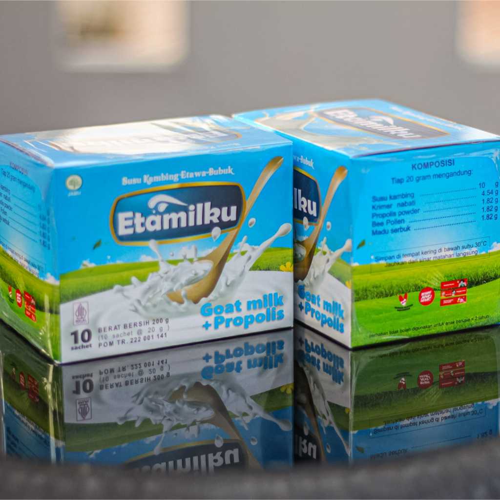 

PAKET 2 BOX PAKET 2 BOX Susu Kambing Etawa Plus Propolis Propolis Asli Original POM / BPOM