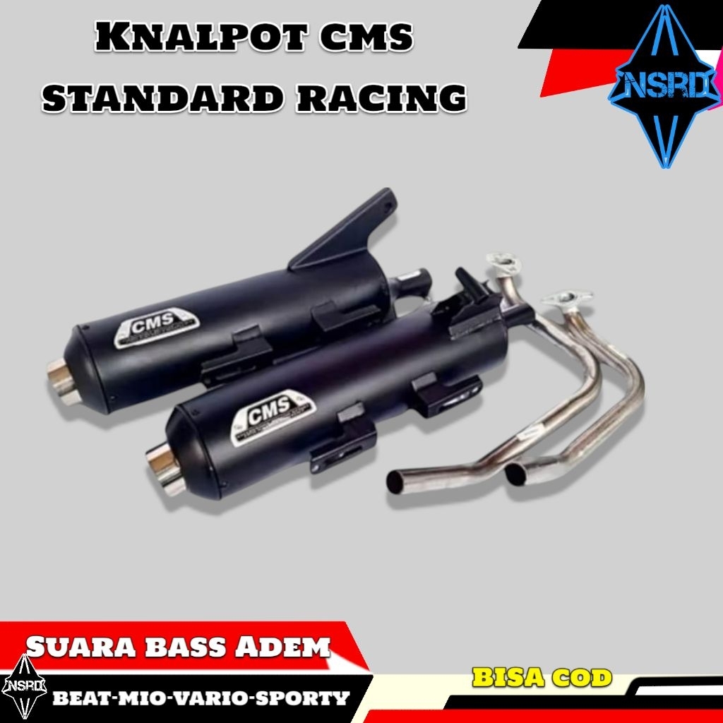knalpot racing CMS suara ngebass adem Beat deluxe/beat karbu beat street beat esp beat karbu beat po