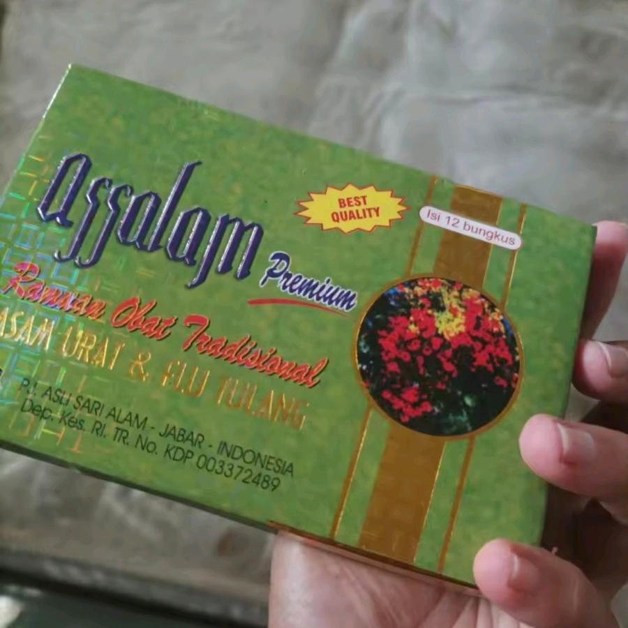 

jamu Assalam premium tulang ( paket 1 bok ) asam urat pegel linu organik