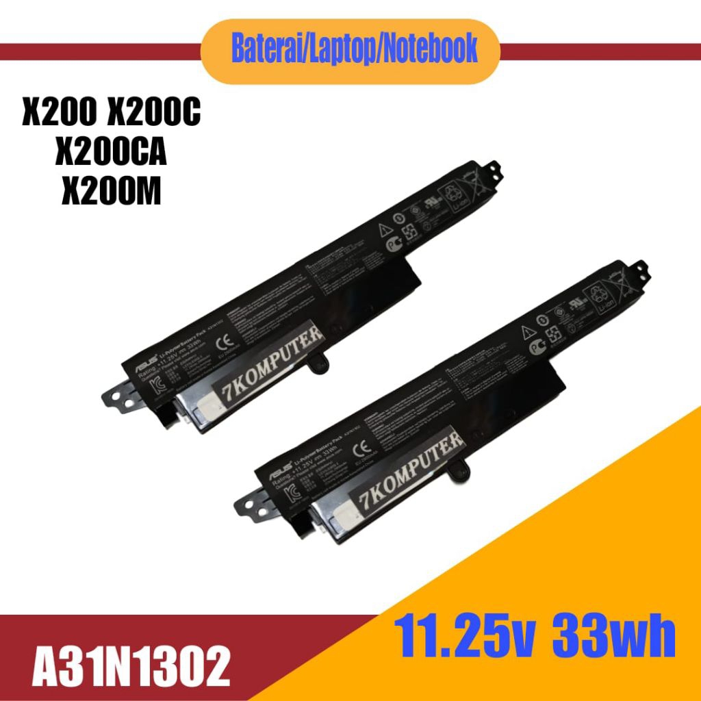 Baterai Laptop Notebook X200 X200M X200C X200CA F200CA X200M X200MA