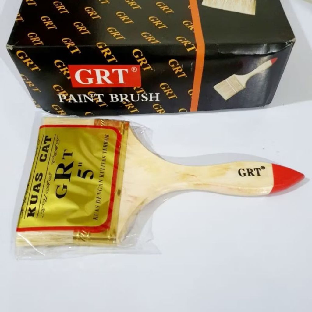 Kuas Cat Kayu Besi dan Tembok Merk GRT Murah