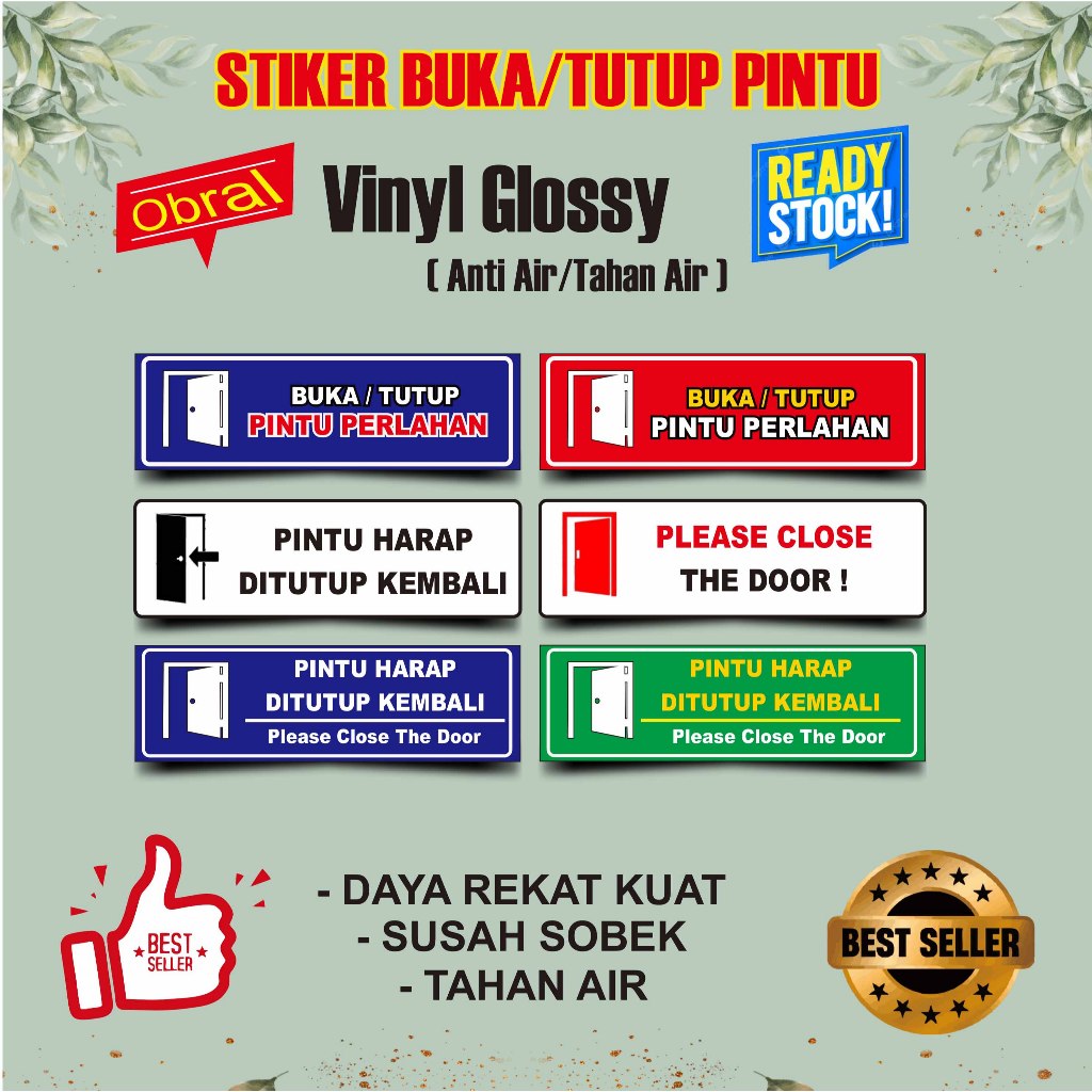 

STIKER Pintu Harap di Tutup Kembali