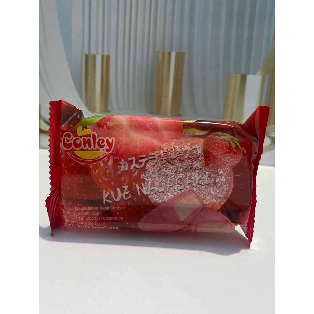 

Kue Mochi Nagasaki Conley rasa Stroberi