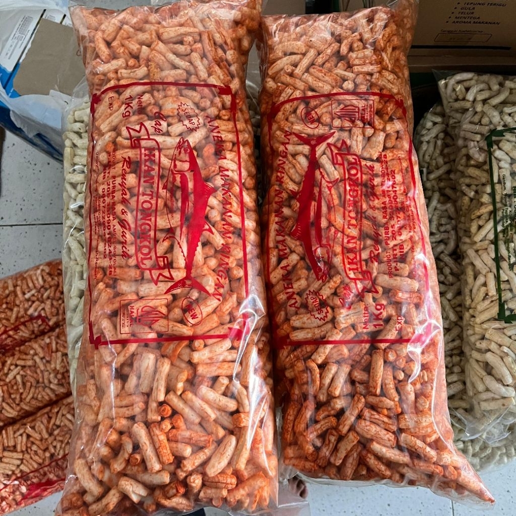 

Kerupuk ikan tongkol premium balado original 1KG/500Gram
