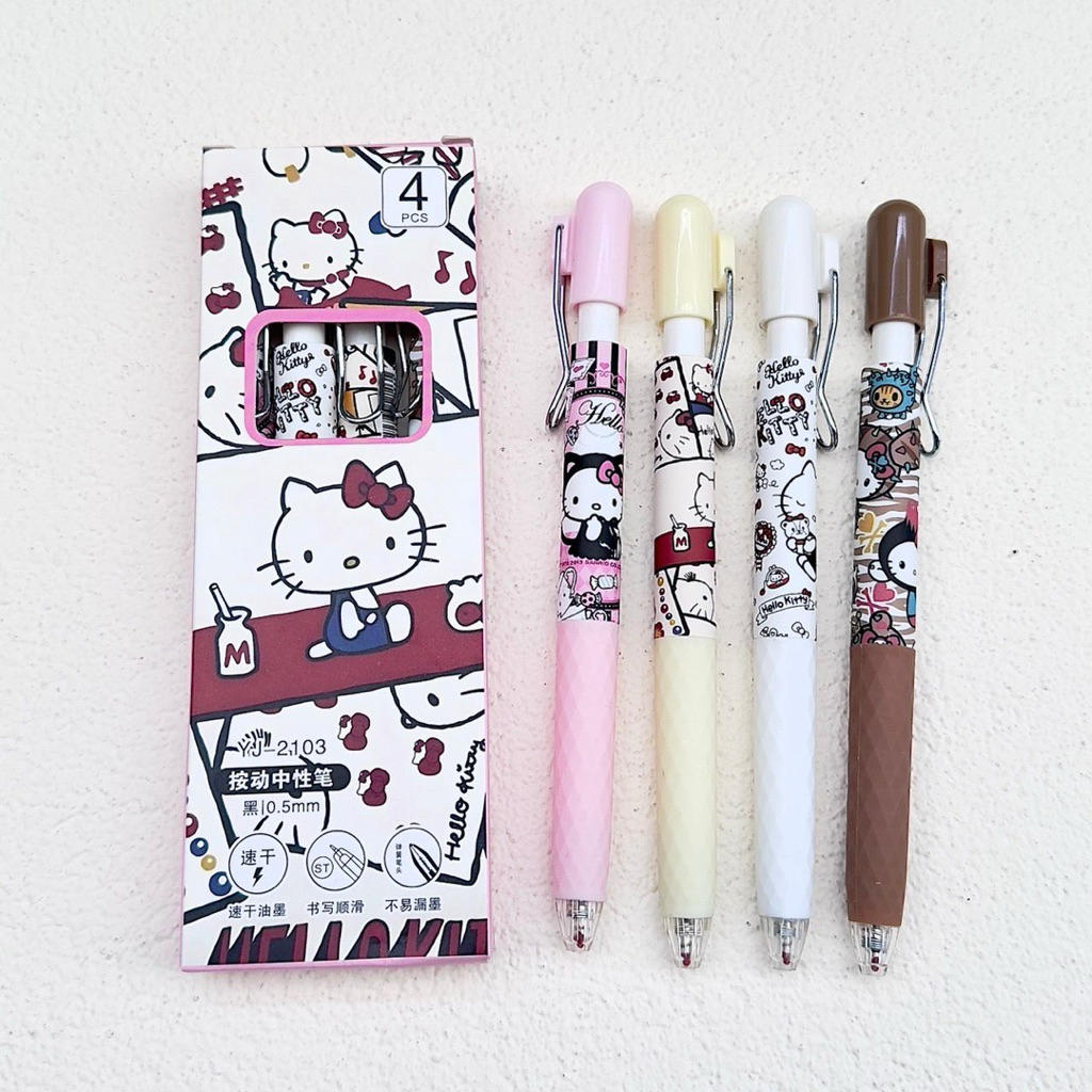 

Pulpen Karakter Hello Kitty 0.5mm isi 4pcs