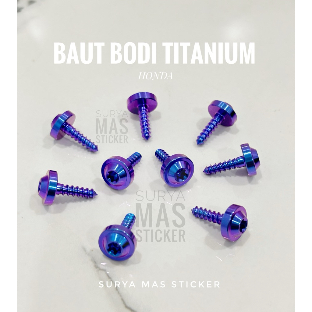 baut bodi titanium bolt honda baut body motor