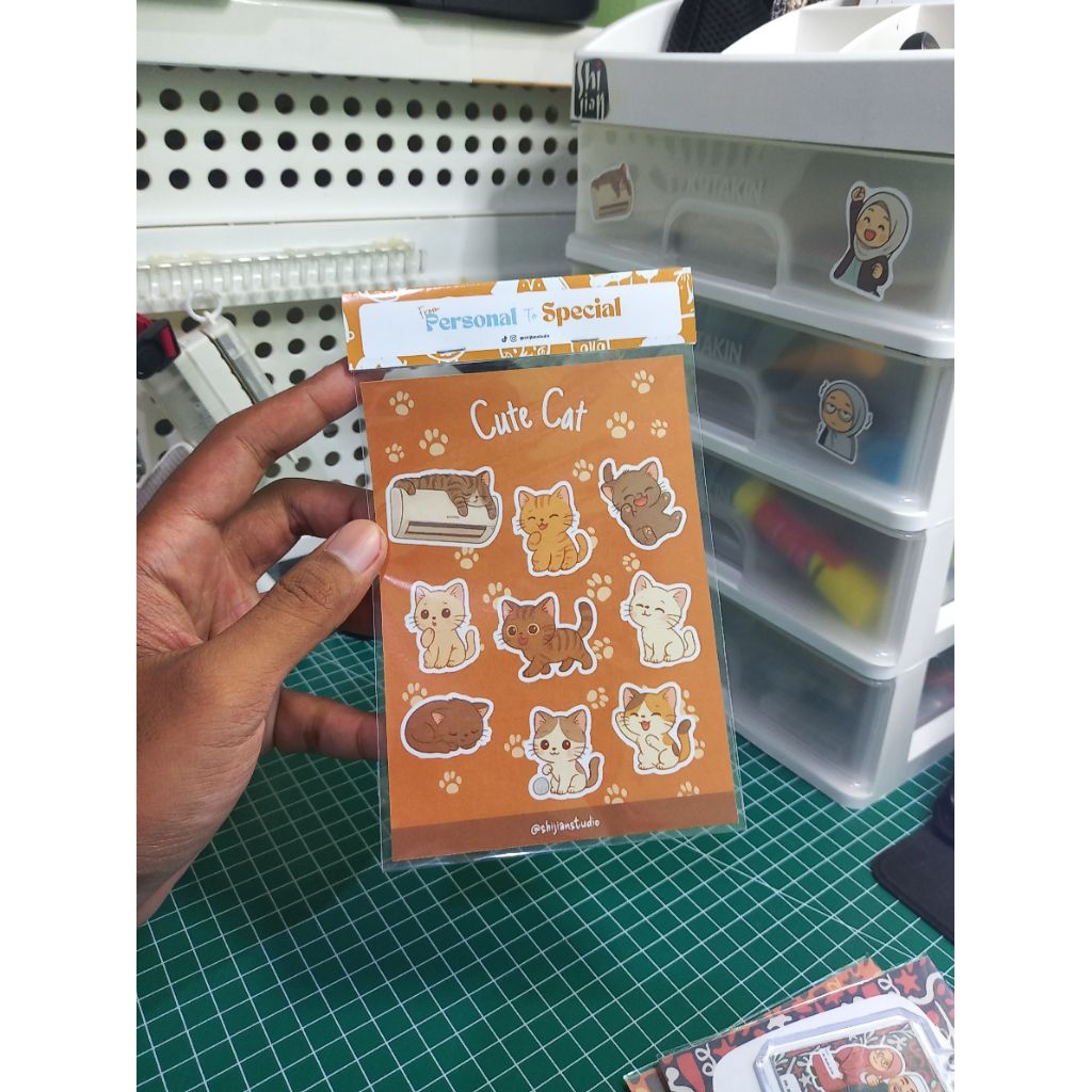 

Sticker Pack Kucing Aesthetic Premium - Stiker Journal Lucu Buku Harian DIY - Dekorasi Laptop Tumbler Cat Lovers