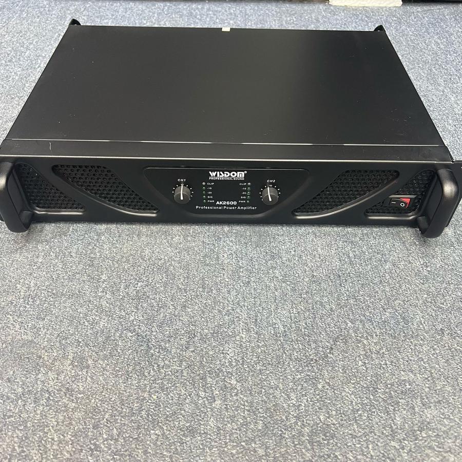 Power Amplifier 2 Channel WISDOM AK 2400 / AK 2600 / AK 2800 - Original - Garansi Resmi 1 Tahun