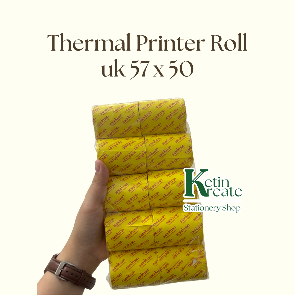 

Kertas Printer Roll SAMKUAN | Thermal Printer Roll | Kertas EDC 57 x 55 mm