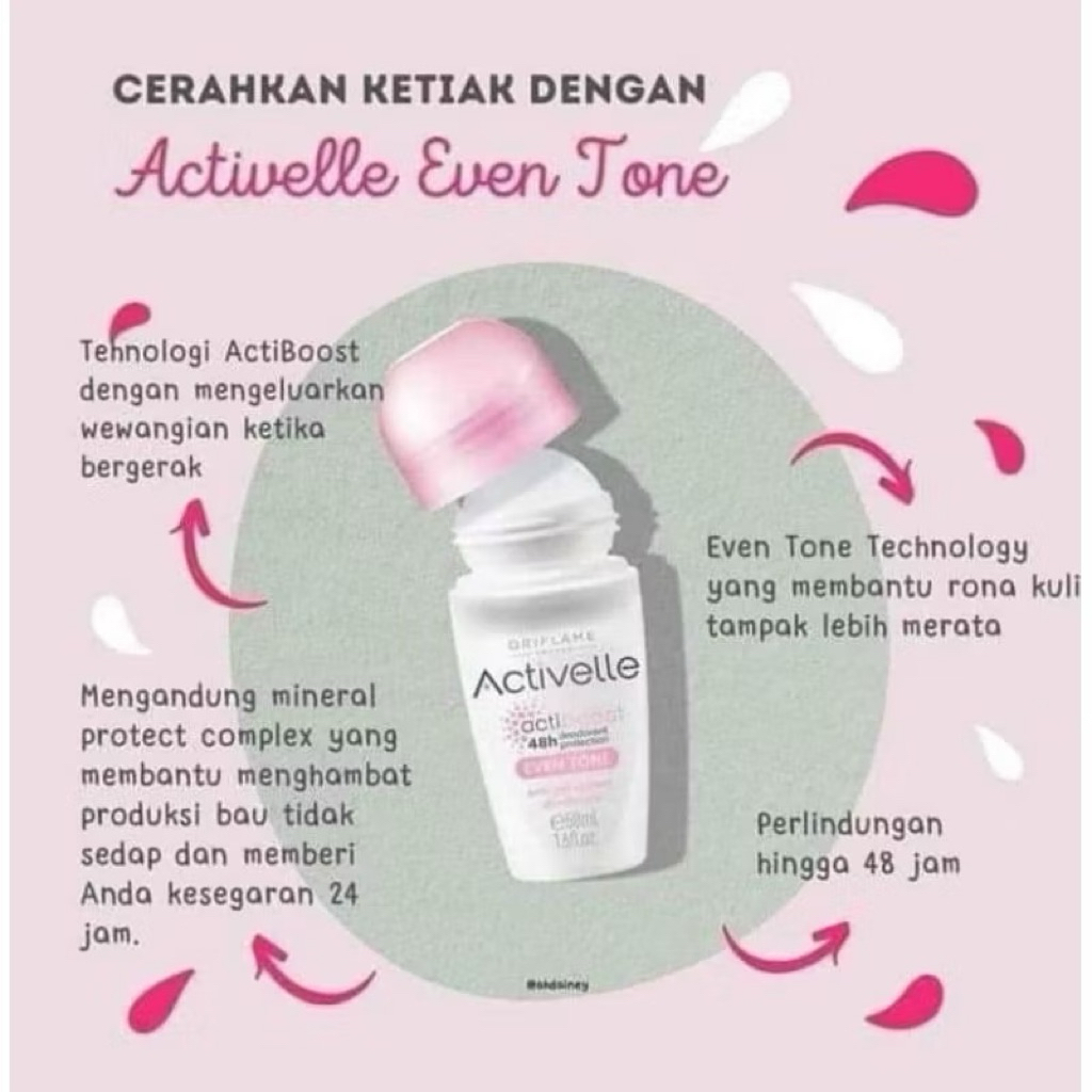 Deodorant Oriflame Activelle Even Tone