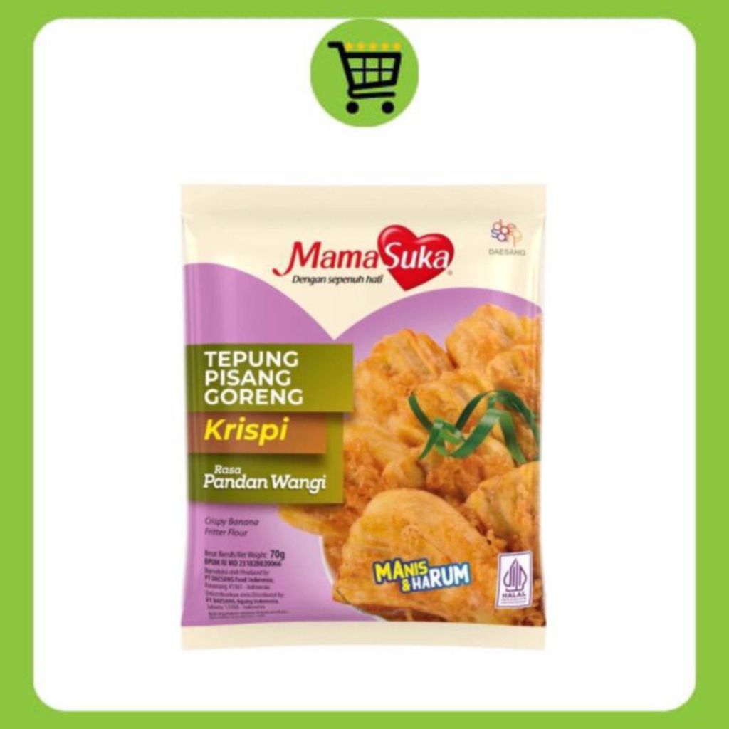 

•DailyMart• MamaSuka Tepung Pisang Goreng Krispi 210gr Pandan Wangi | Mama Suka Tepung Pisang Goreng