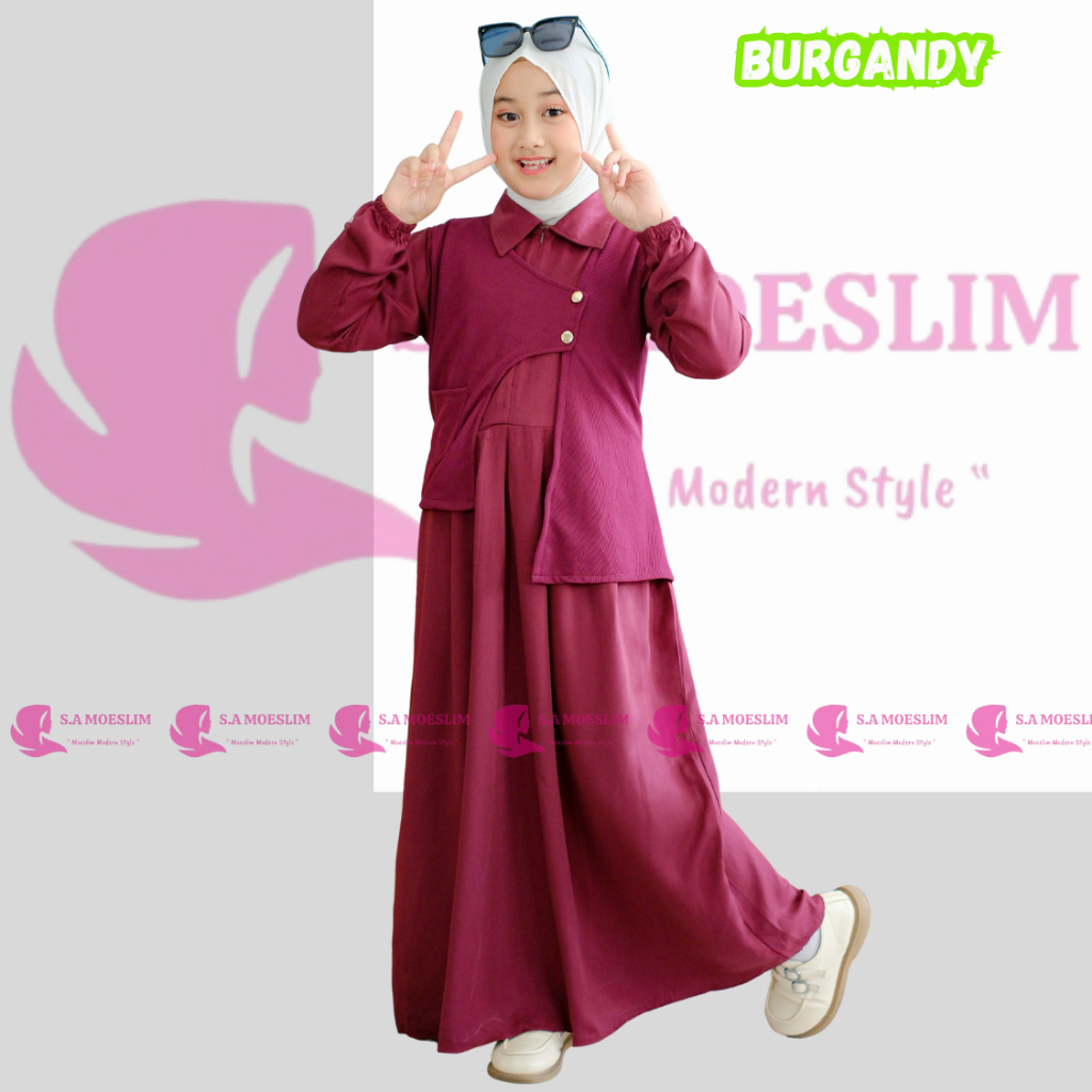 Afifah Dress Gamis Anak Terbaru 2025 Gamis Anak Putih Gamis Anak Modern Gamis Lebaran  Gamis Anak Ba